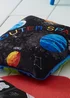 Bedlam Outer Space Velvet Black Filled Cushion (43cm x 43cm) - 43W X 43D Image 2