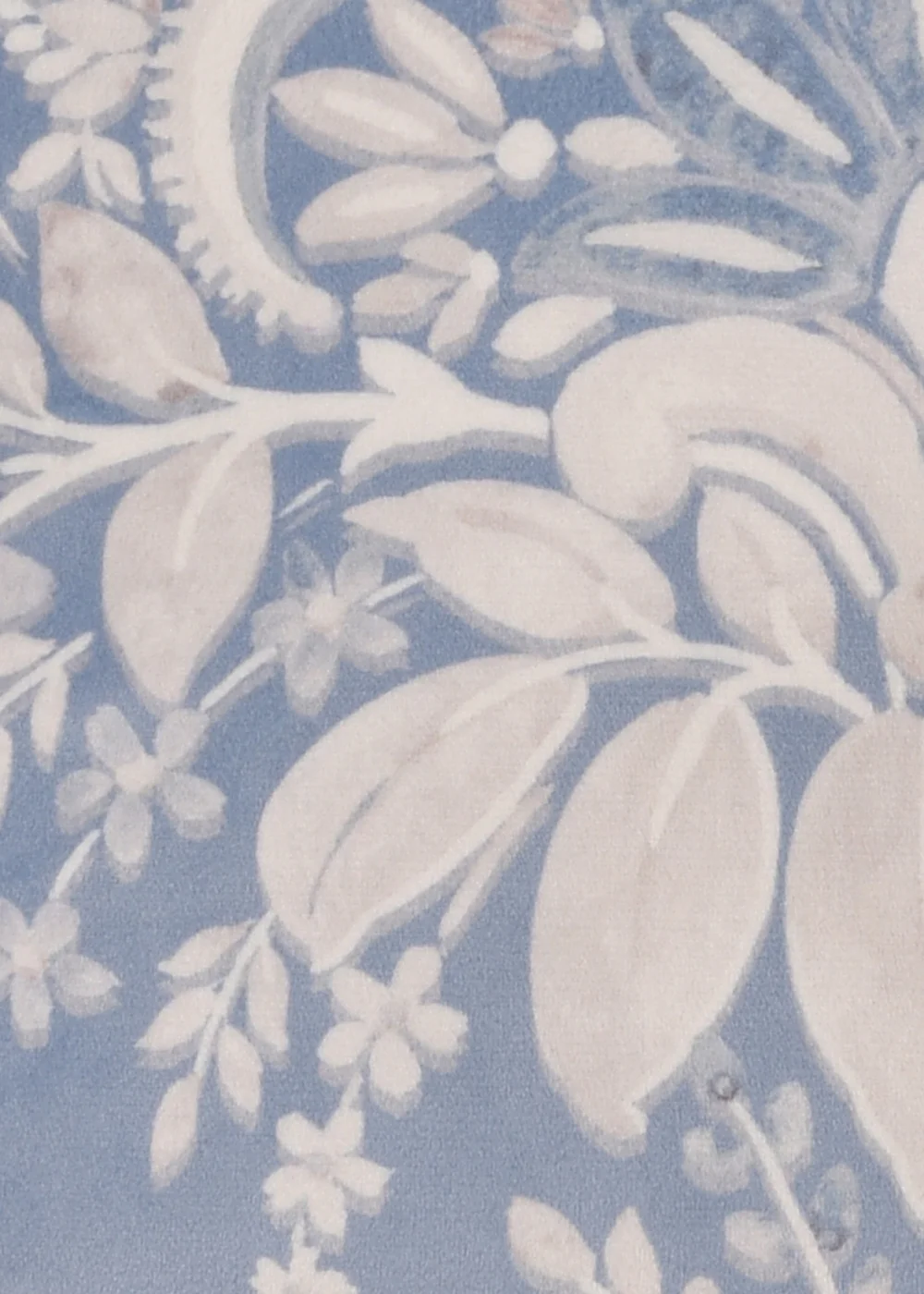 Appletree Heritage Alexia Velvet Blue Filled Cushion (43cm x 43cm) - 43W X 43D Image 5
