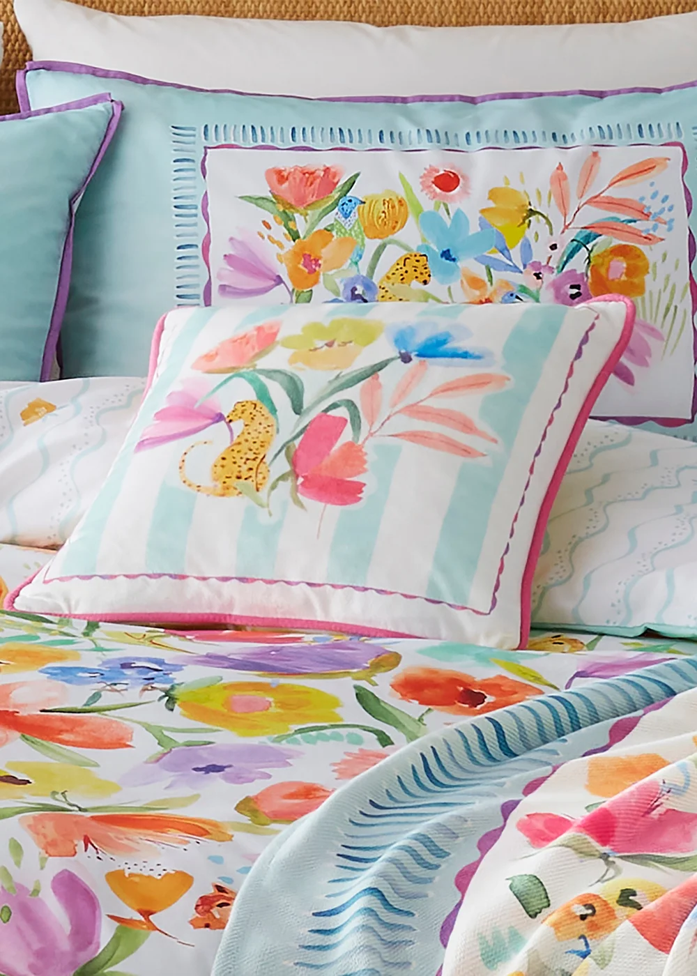 Appletree Style Havana Velvet White Filled Cushion (43cm x 43cm) - 43W X 43D Image 1