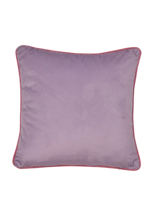 Appletree Heritage Arley Velvet Lilac Filled Cushion (43cm x 43cm) - 43W X 43D Image 3