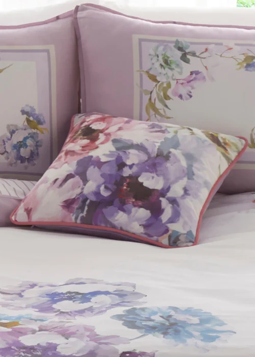 Appletree Heritage Arley Velvet Lilac Filled Cushion (43cm x 43cm) - 43W X 43D Image 1