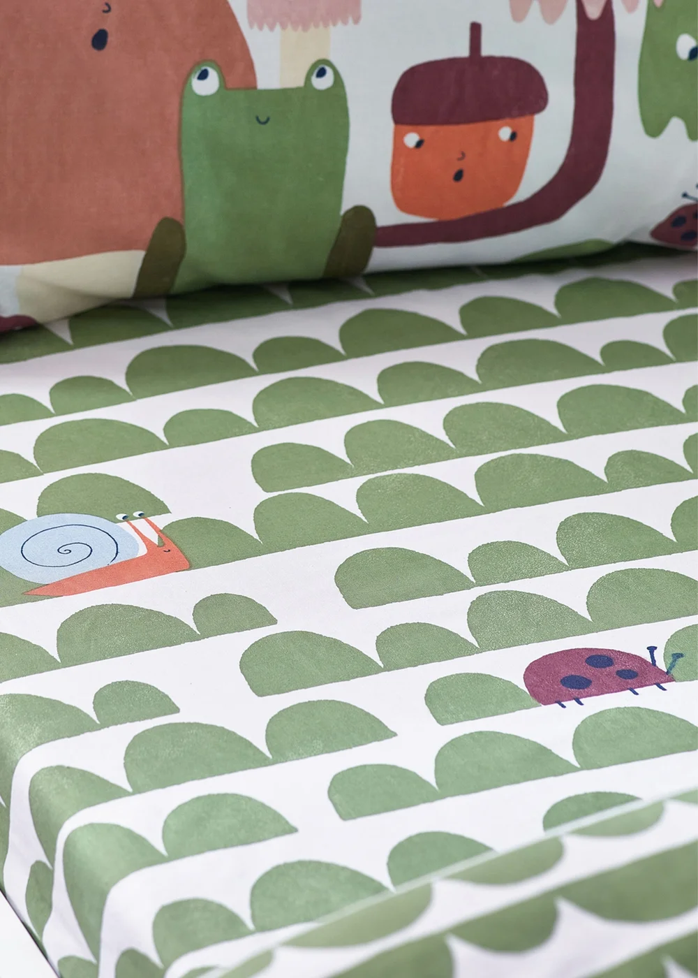 little furn. Funguys Geometric Fitted Bed Sheet - Toddler Image 2