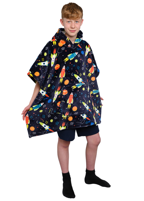 Bedlam Supersonic Blue Snuggle Hooded Wearable Fleece - Small Image 1