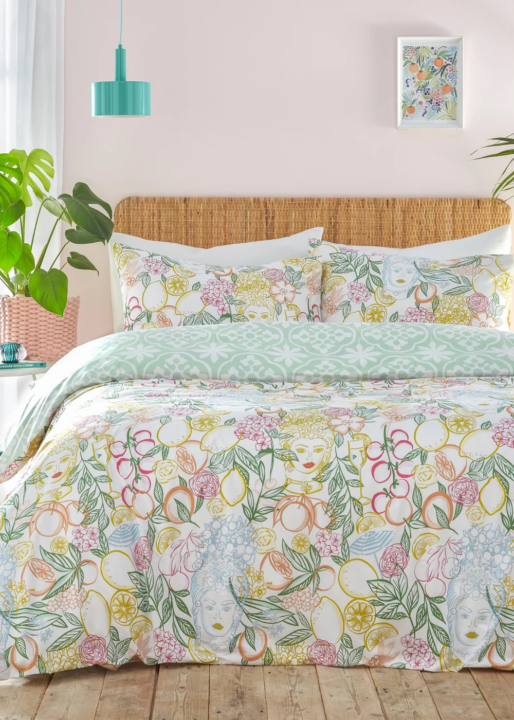 furn. Taormina Floral Duvet Cover Set - Single Image 4