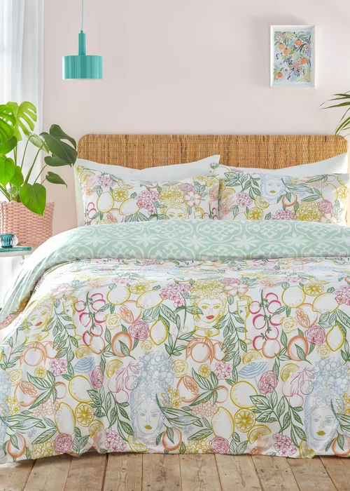 furn. Taormina Floral Duvet Cover Set - Single Image 4
