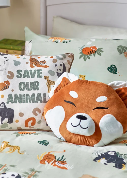 little furn. Wildlife Animal Reversible Duvet Cover Set - Toddler Image 2
