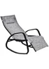 Outsunny Garden Rocking Chair - Grey - One Size Image 2