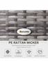 Outsunny Rattan Garden Furniture 4 Seaters - Grey - One Size Image 4