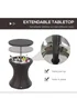 Outsunny Rattan Ice Bucket Activity Bar Cooler Table - One Size Image 4
