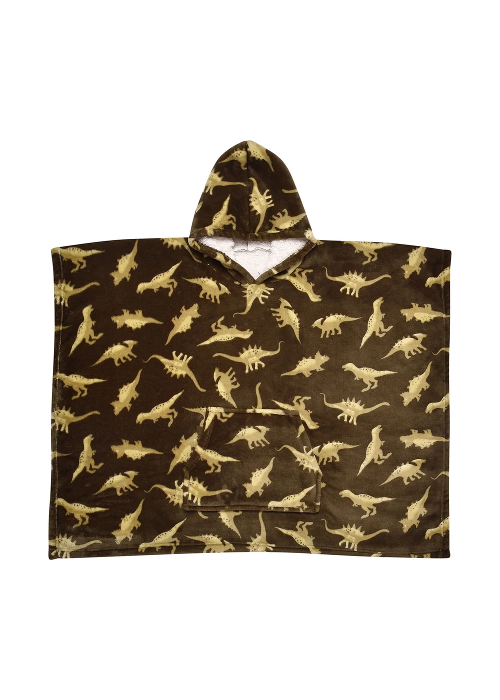 Bedlam Dino Green Snuggle Hooded Wearable Fleece - Small Image 3