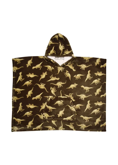 Bedlam Dino Green Snuggle Hooded Wearable Fleece - Small Image 3