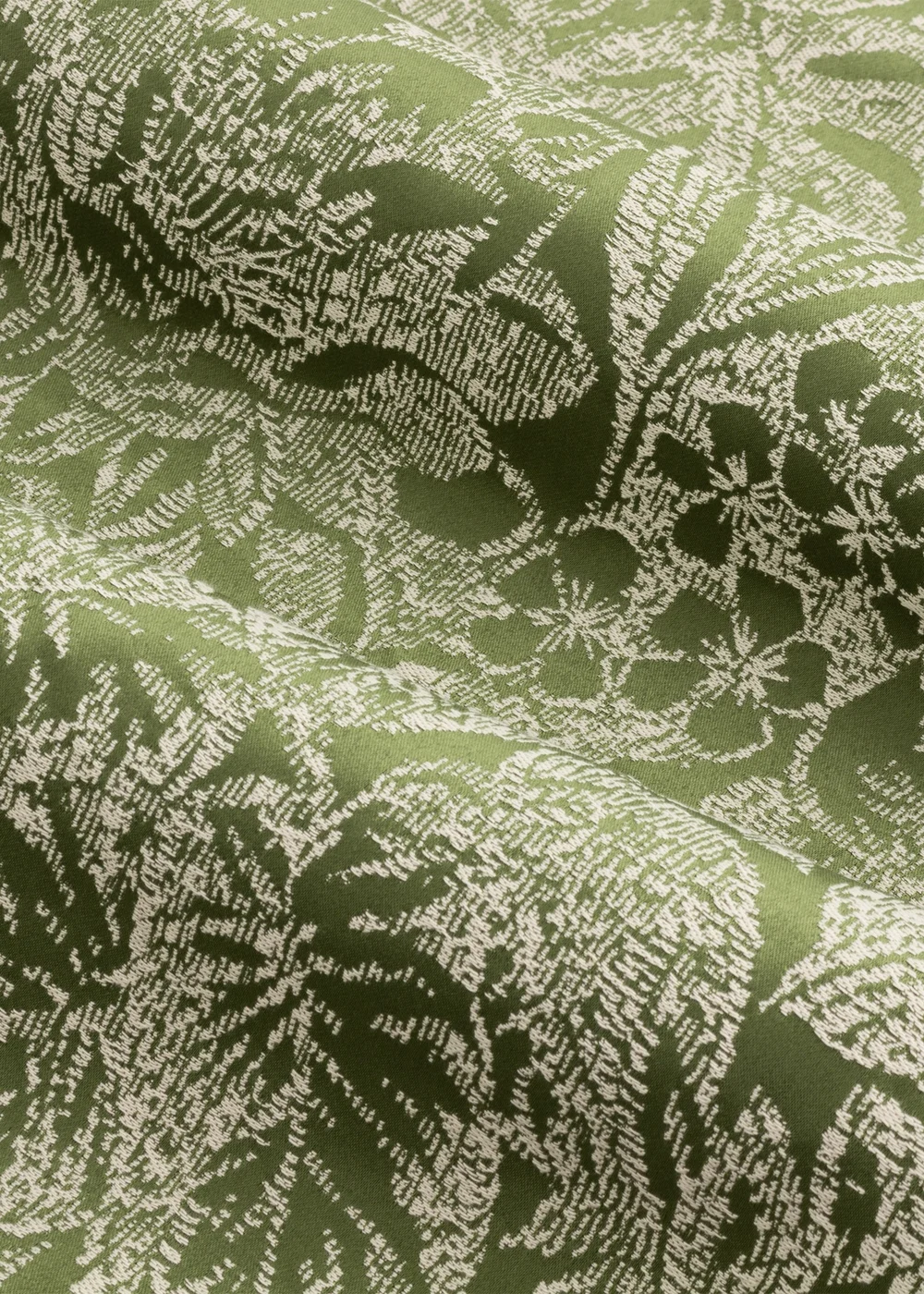 Wylder Nature Bali Botanical Jacquard Eyelet Curtains Olive - ZAC Image 5