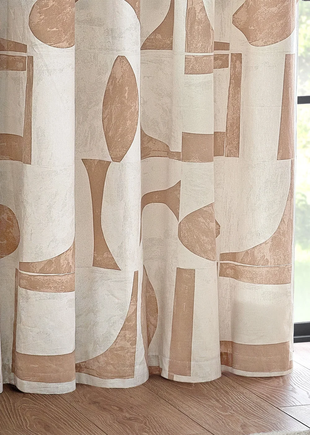 Hoem Carro Abstract Eyelet Curtains - 46W X 54D (117x137cm) Image 4