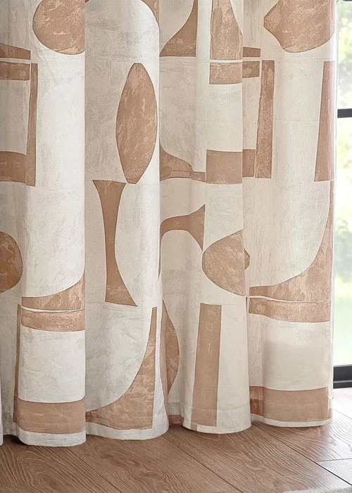 Hoem Carro Abstract Eyelet Curtains - 46W X 54D (117x137cm) Image 4