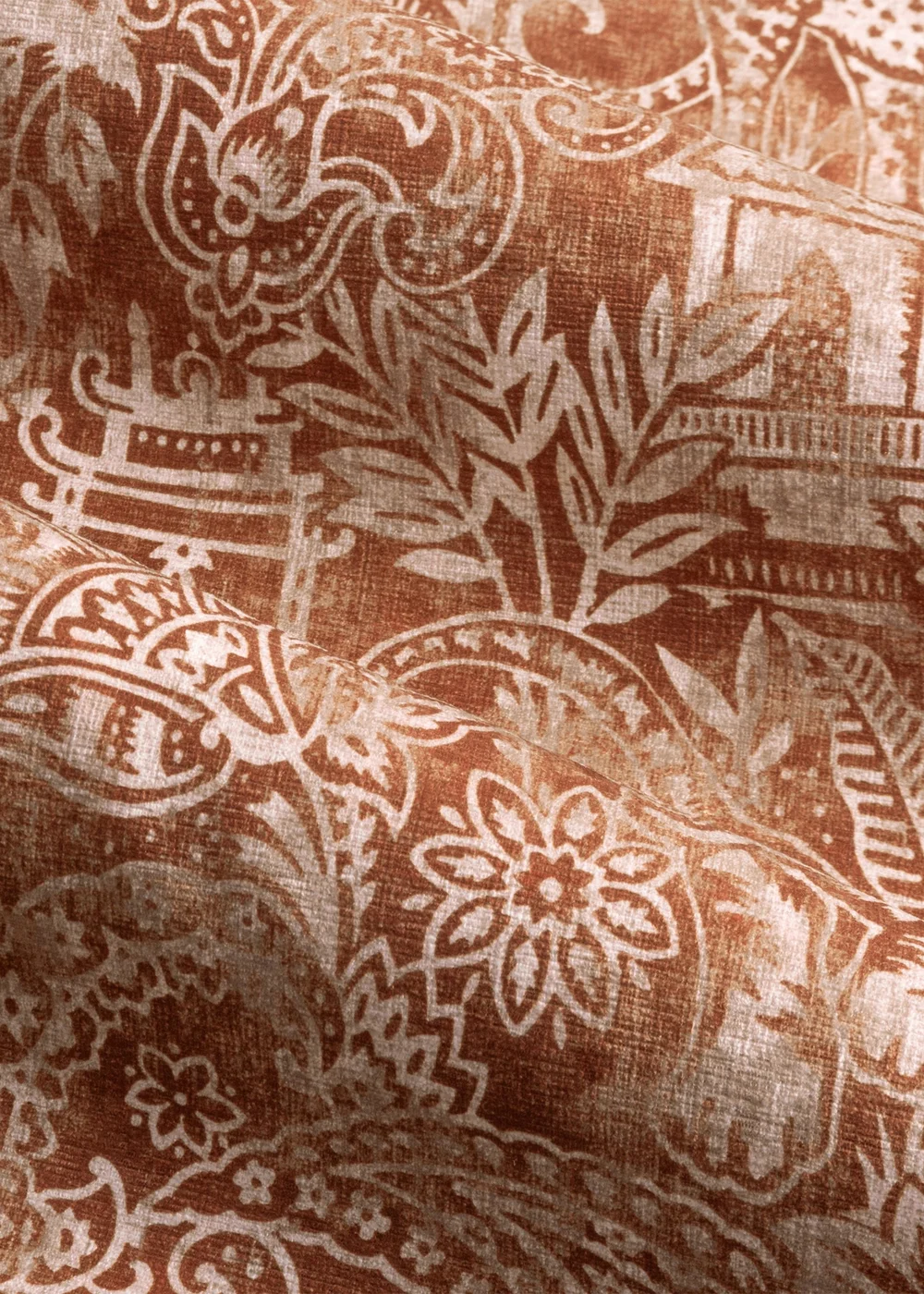 Wylder Tropics Bengal Chenille Eyelet Curtains - 46W X 54D (117x137cm Image 5