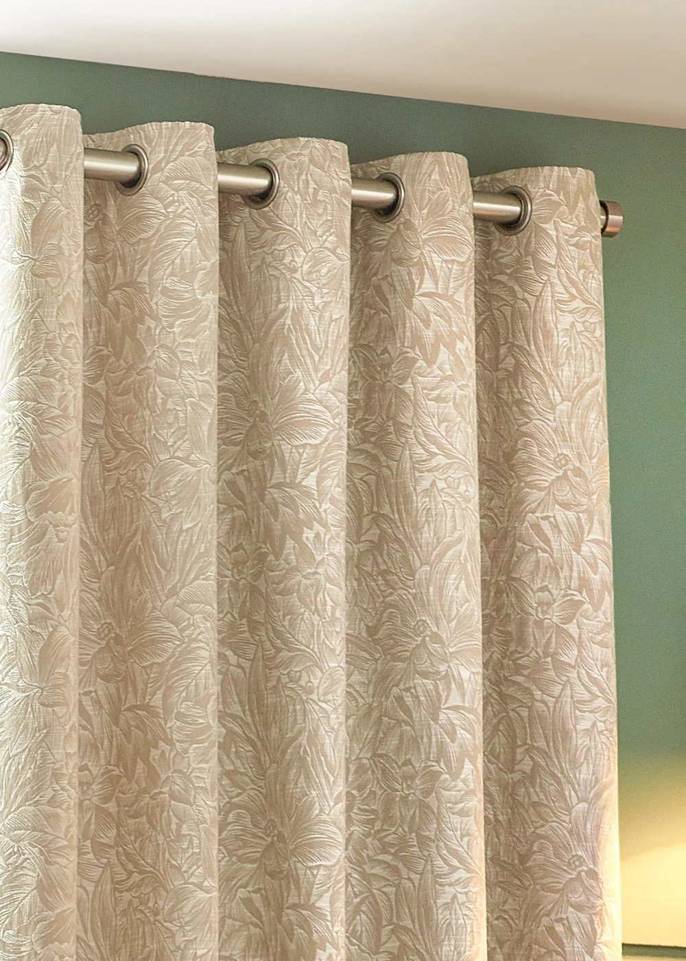 Wylder Nature Grantley Jacquard Eyelet Curtains - 46W X 54D (117x137cm Image 3