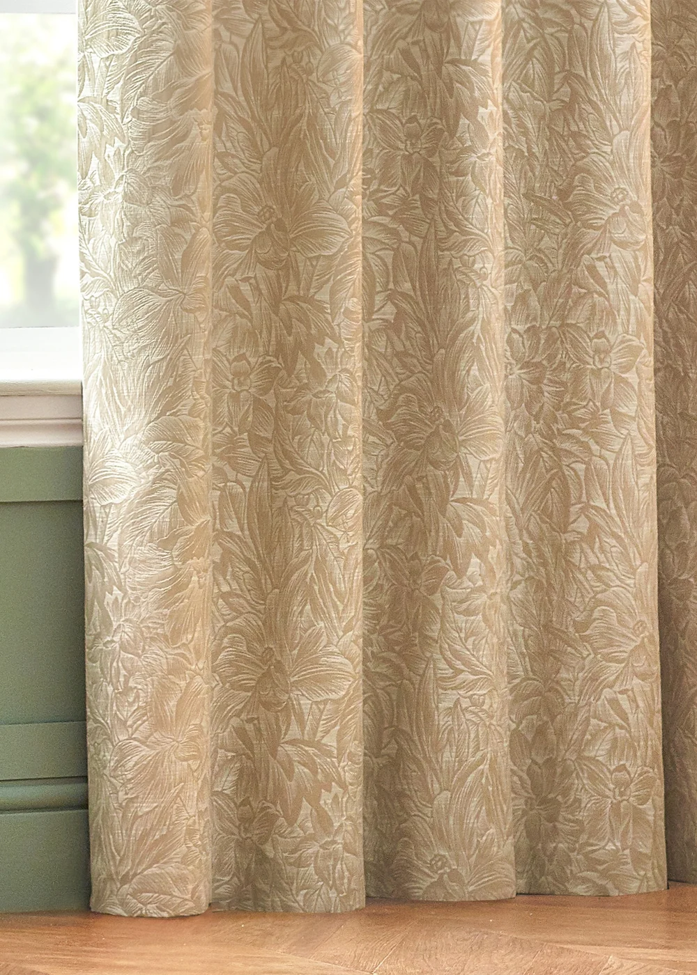 Wylder Nature Grantley Jacquard Eyelet Curtains - 46W X 54D (117x137cm Image 4