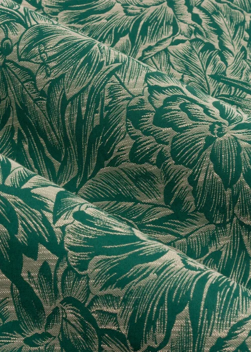 Wylder Nature Grantley Jacquard Pencil Pleat Curtains - 46W X 54D (117x137cm) Image 5