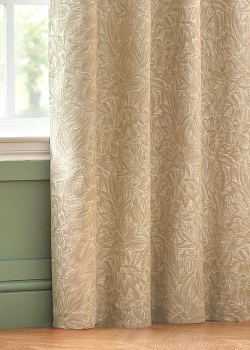 Wylder Nature Grantley Jacquard Pencil Pleat Curtains - 46W X 54D (117x137cm) Image 4