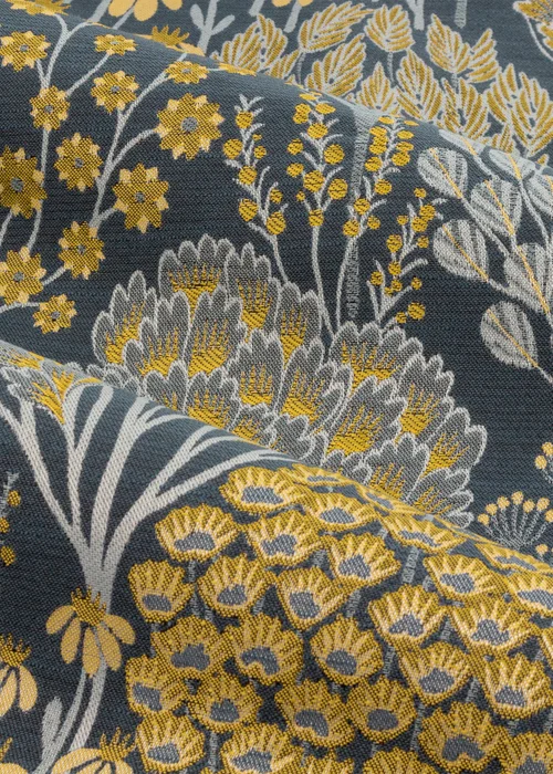 Wylder Nature Ophelia Floral Jacquard Pencil Pleat Curtains - 46W X 54D (117x137cm) Image 5