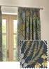 Wylder Nature Ophelia Floral Jacquard Pencil Pleat Curtains - 46W X 54D (117x137cm) Image 1