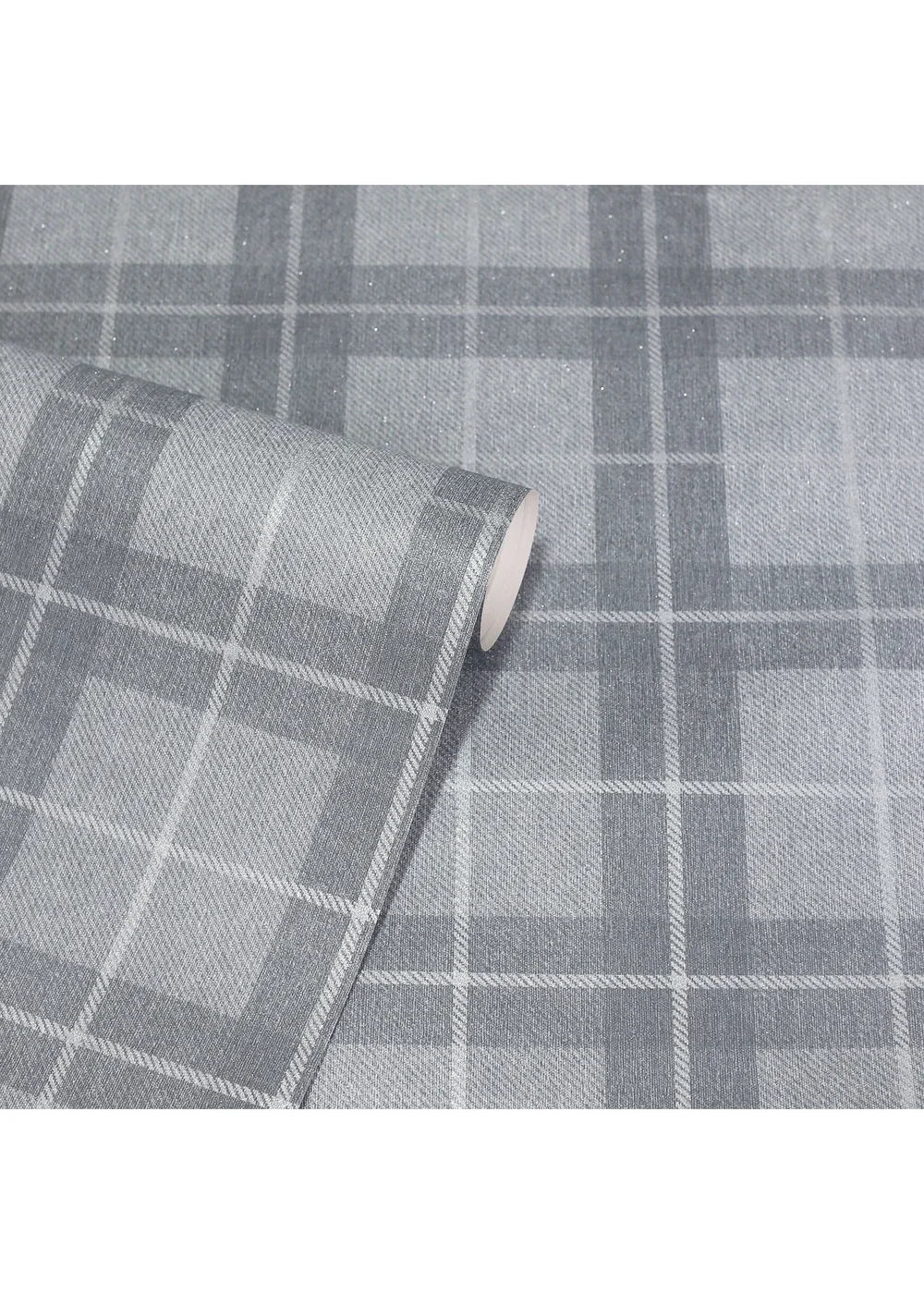 Arthouse Heritage Check Grey/Silver - One Size Image 2