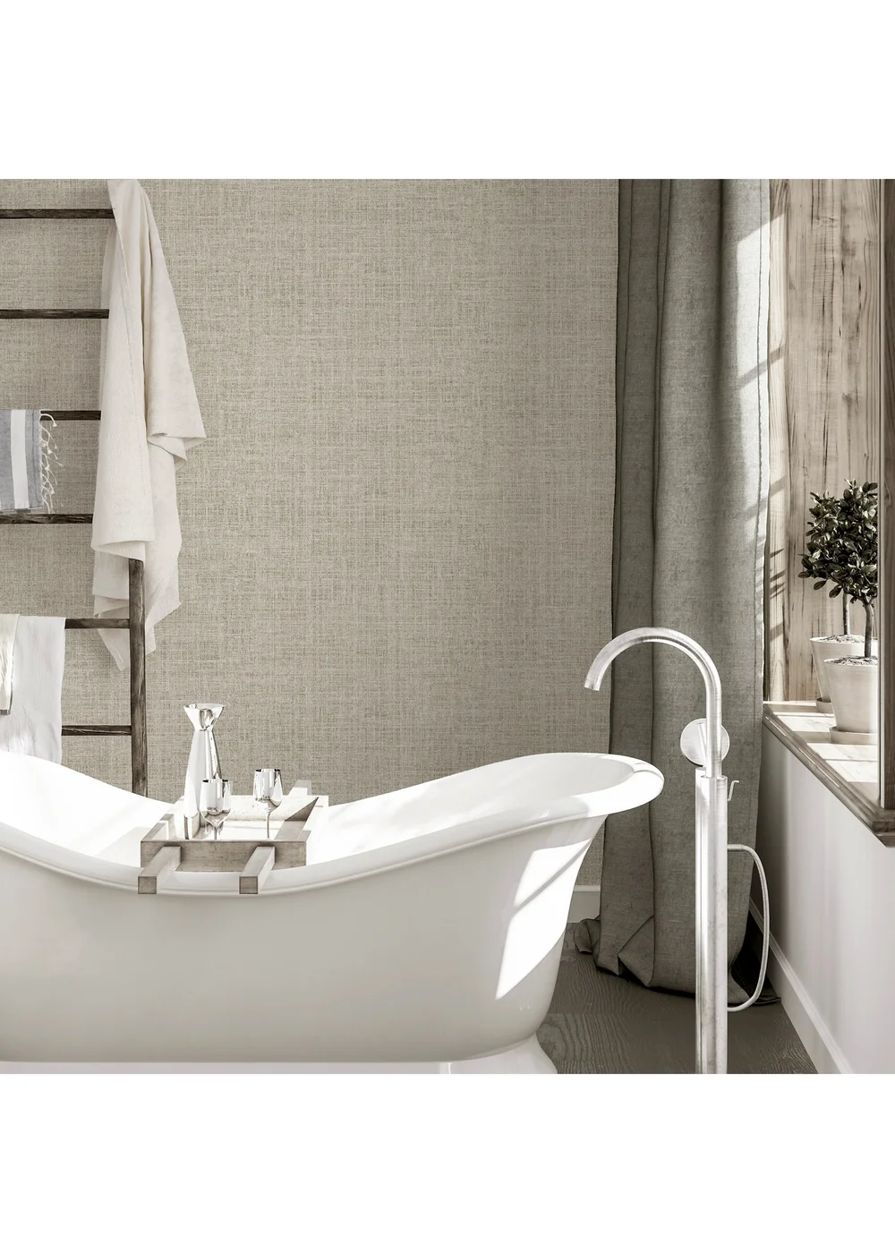 Arthouse Luxe Hessian Taupe - One Size Image 3