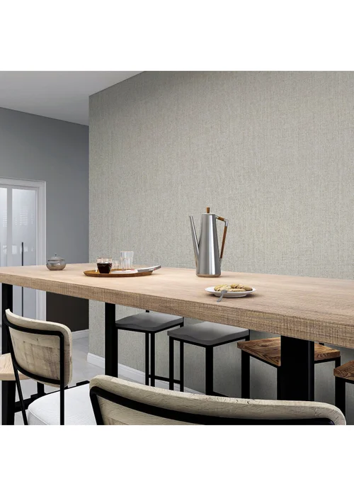 Arthouse Country Plain Taupe - One Size Image 4