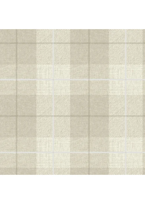 Arthouse Country Tartan Taupe - One Size Image 1