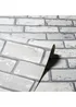 Arthouse Metallic Brick White/Silver - One Size Image 2