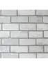 Arthouse Metallic Brick White/Silver - One Size Image 1