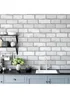Arthouse Metallic Brick White/Silver - One Size Image 5