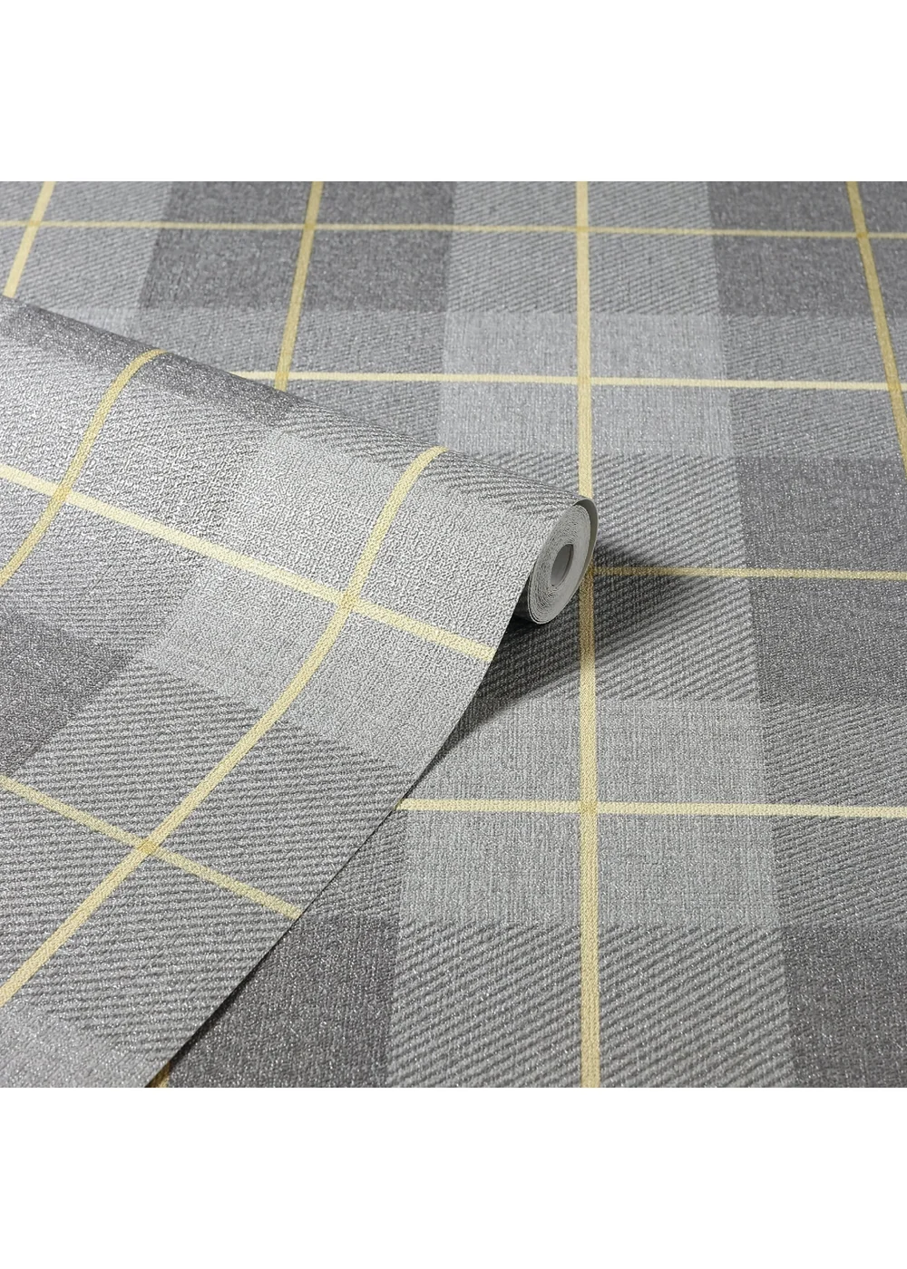 Arthouse Heritage Tartan Ochre/Grey - One Size Image 2