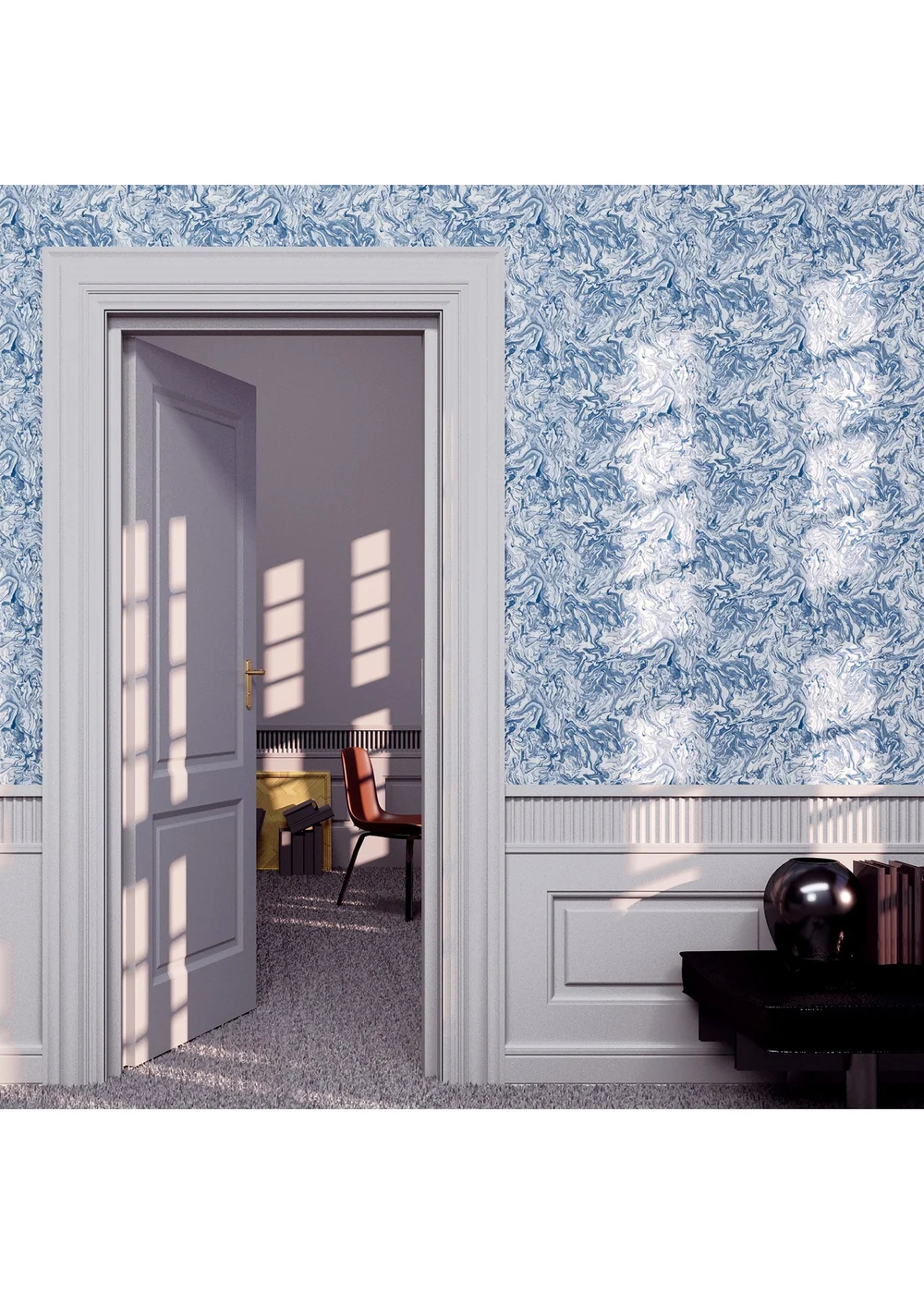 Arthouse Liquid Marble Navy - One Size Image 5