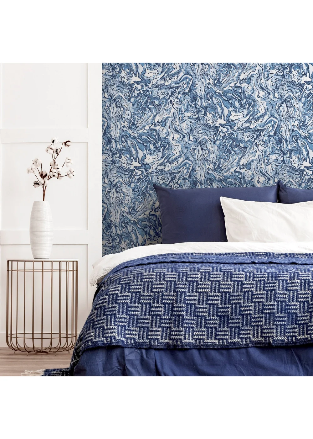 Arthouse Liquid Marble Navy - One Size Image 4