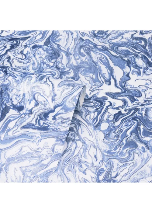 Arthouse Liquid Marble Navy - One Size Image 2