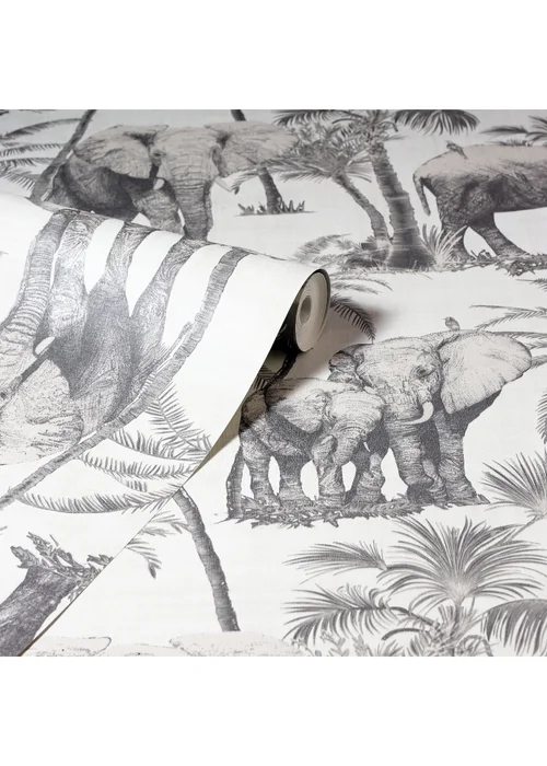Arthouse Safari Elephant Charcoal - One Size Image 2