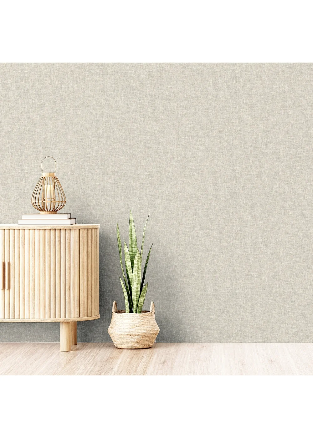 Arthouse Linen Texture Natural - One Size Image 5