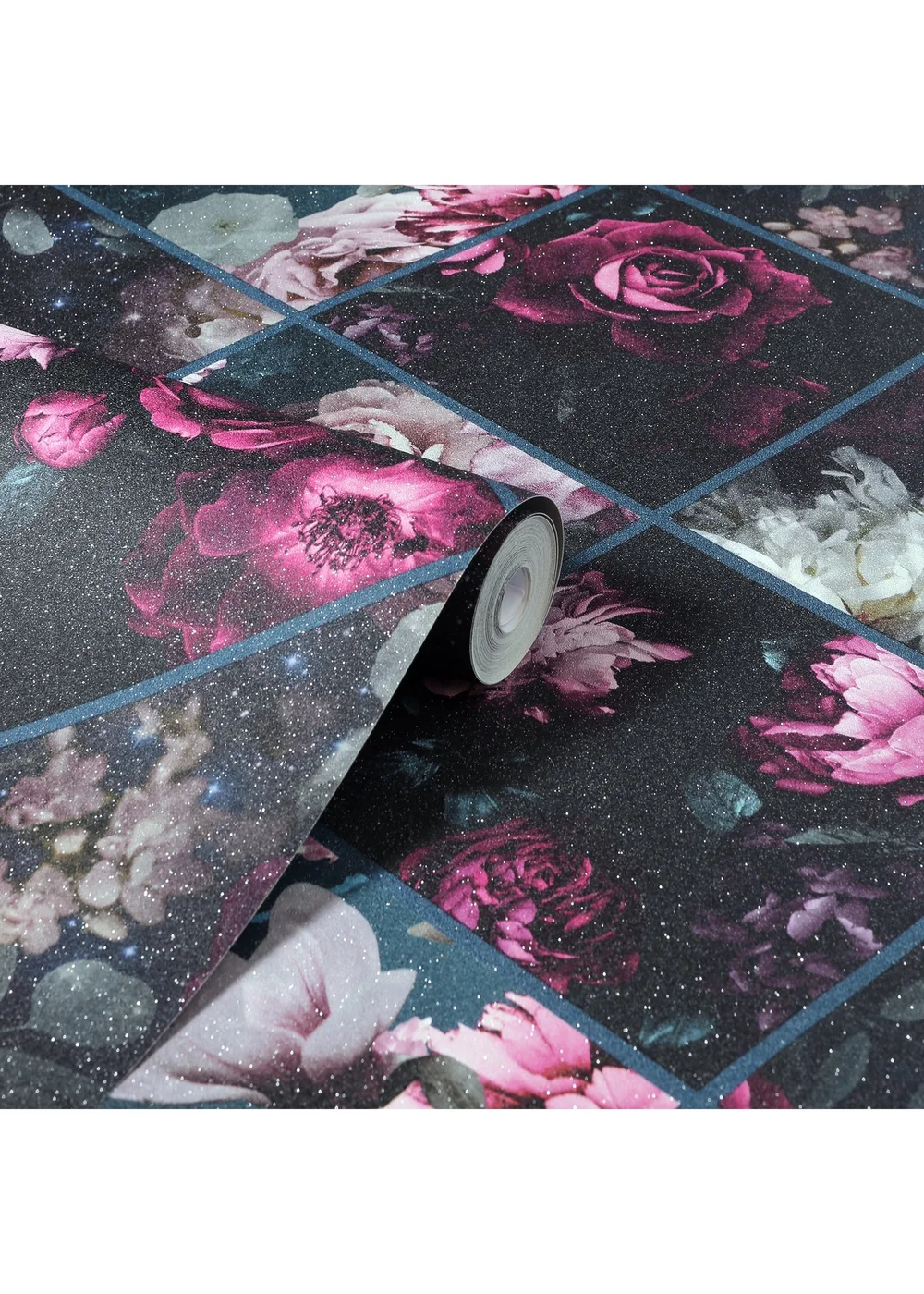 Arthouse Floral Collage Plum & Teal - One Size Image 2