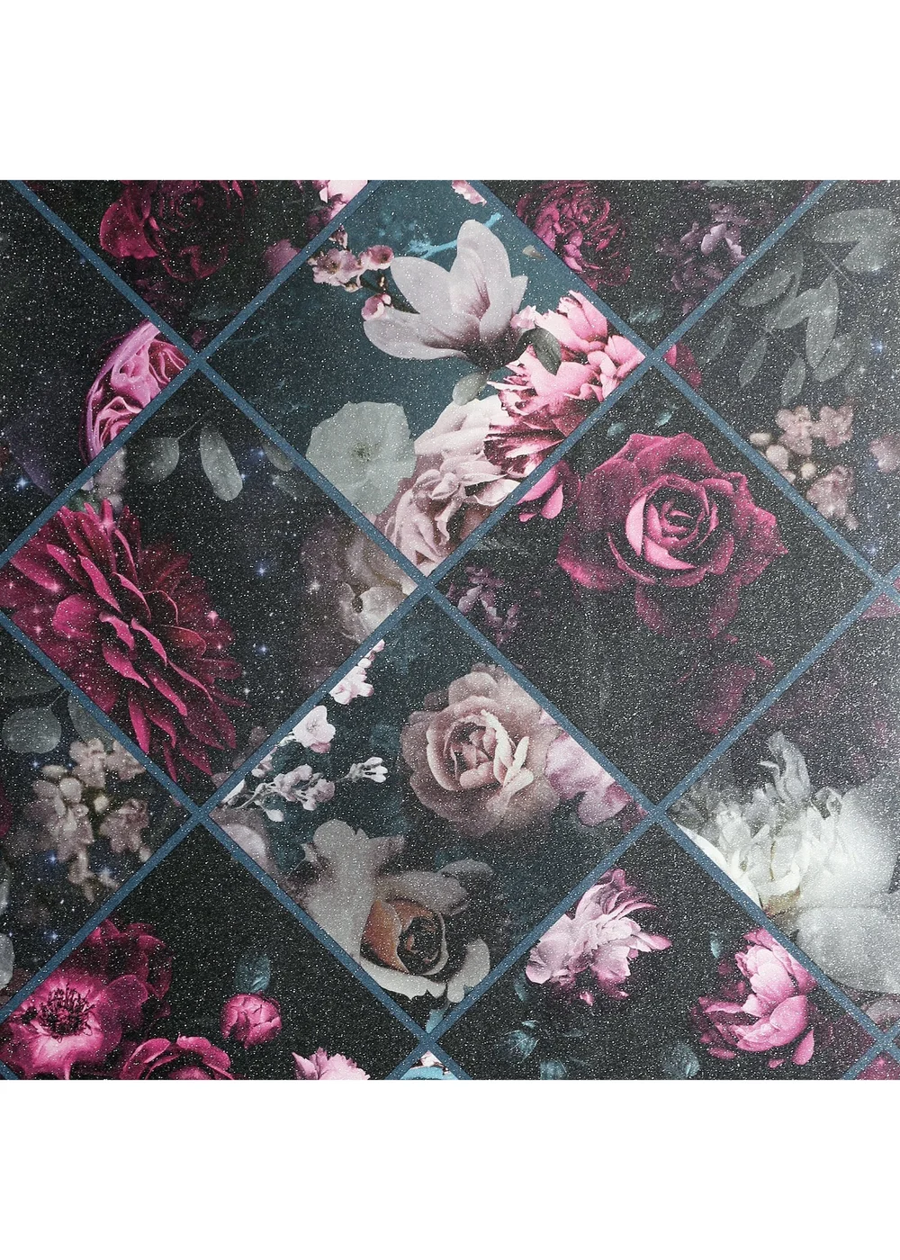 Arthouse Floral Collage Plum & Teal - One Size Image 1