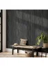 Arthouse Wood Slats Charcoal Grey - One Size Image 4