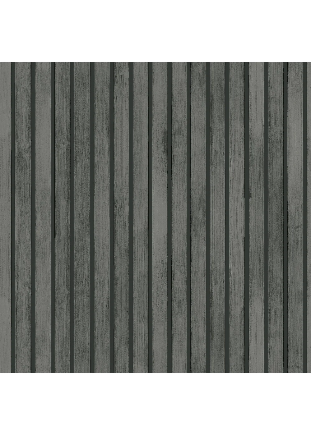 Arthouse Wood Slats Charcoal Grey - One Size Image 1
