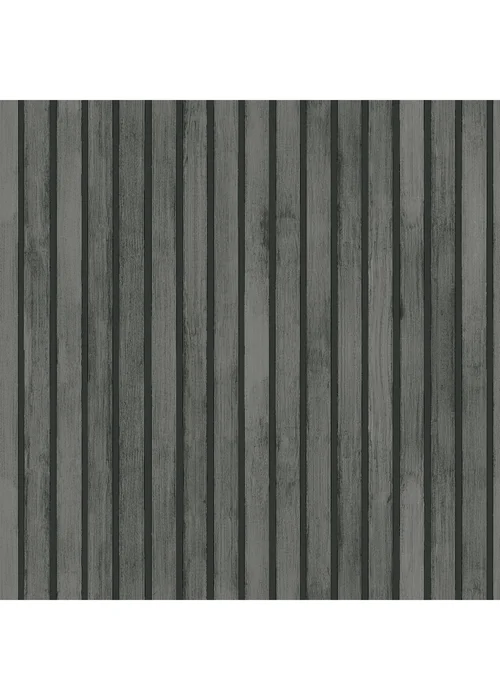 Arthouse Wood Slats Charcoal Grey - One Size Image 1
