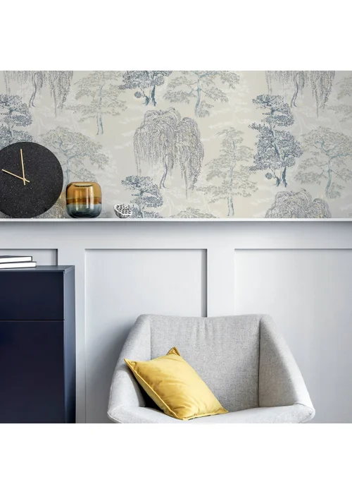 Arthouse Oriental Garden Soft Blue - One Size Image 4