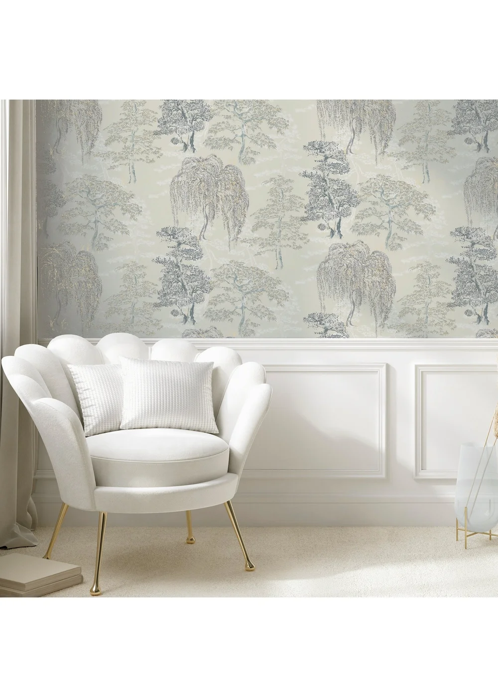 Arthouse Oriental Garden Soft Blue - One Size Image 5