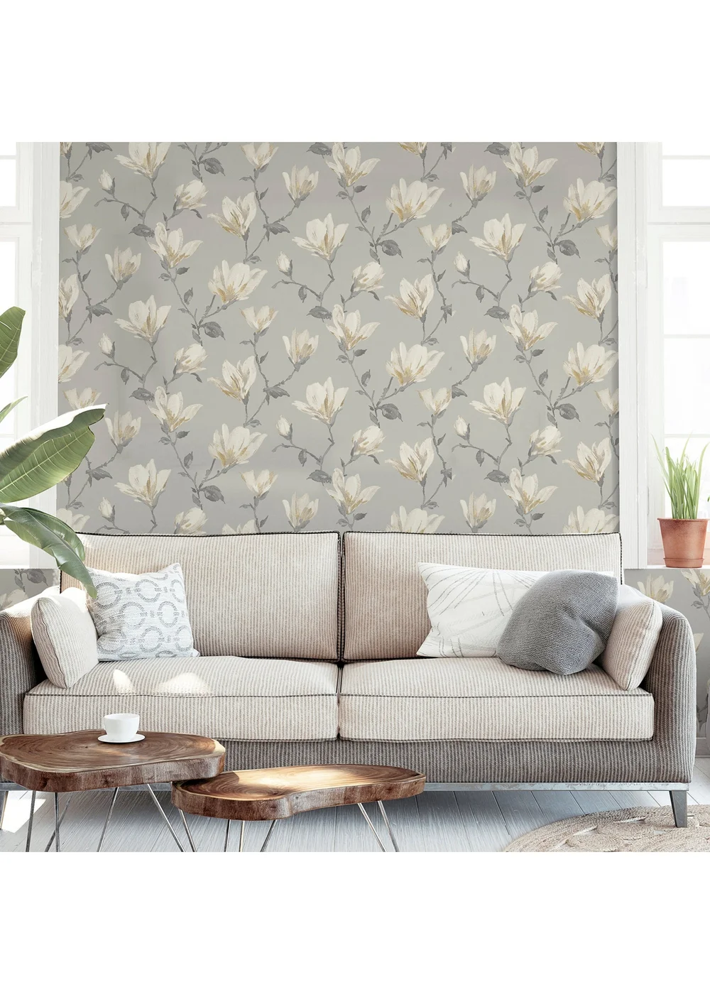 Arthouse Lily Floral Natural - One Size Image 4