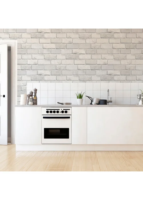 Arthouse Diamond White Brick - One Size Image 3