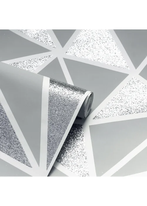 Arthouse Sequin Fragments Silver & Grey - One Size Image 2