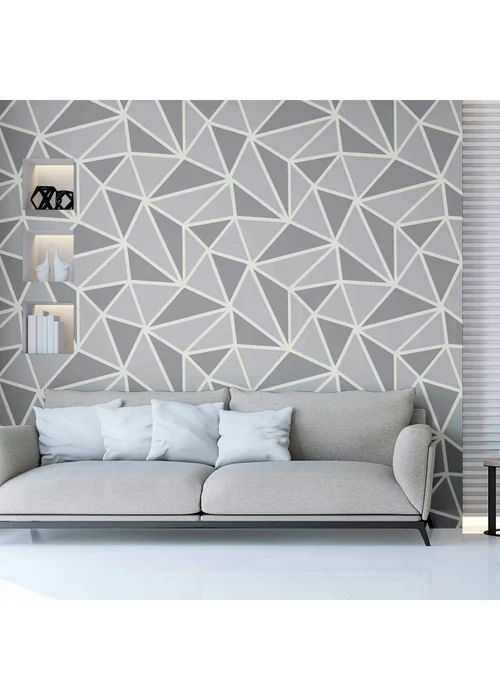 Arthouse Sequin Fragments Silver & Grey - One Size Image 5