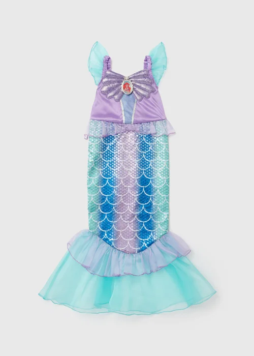 Disney Ariel Kids Mermaid Blue Dress (3-9yrs) - 3 Yrs Image 1